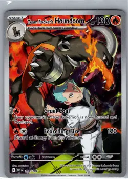 Team Rocket's Houndoom 191/182 SV10: Destined Rivals - Pokemon Card - NM - Image 1