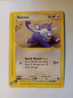 Rattata 128/165 Pokemon Expedition Common E-Reader NM Unplayed Free Ship!! - Image 1