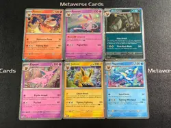 Pokemon TCG Prismatic Evolutions Flareon Sylveon Umbreon Jolteon Lot*6 - Image 1