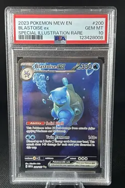 Pokemon Scarlet & Violet 151 TCG Blastoise EX 200/165 Sir Special Illustration - Image 1