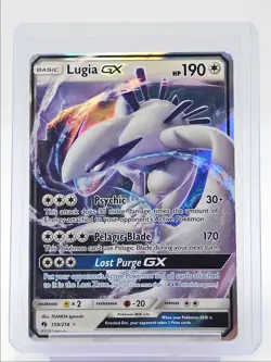 LUGIA GX 2018 POKEMON SUN & MOON LOST THUNDER RARE 159/214 Q1882 - Image 1