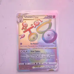 The Pokemon Company Unown VSTAR Secret Rare Holo 199/195 Silver Tempest 250 HP - Image 1