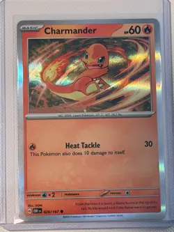 Pokemon TCG Charmander 026/197 Obsidian Flames Holo Promo - Image 1