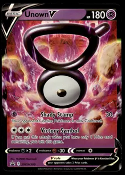 Pokemon TCG SWSH: Sword & Shield Promo Cards #SWSH300 Unown V Holo NM - Image 1