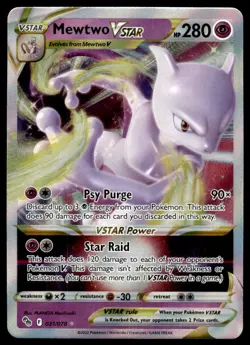 Pokemon TCG Pokemon GO #031/078 Mewtwo VSTAR NM - Image 1