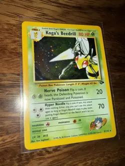 Pokemon TCG Koga's Beedrill Gym Challenge Holo Rare - Image 1