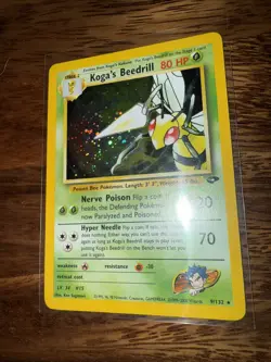 Pokemon TCG Koga's Beedrill Gym Challenge Holo Rare - Image 3