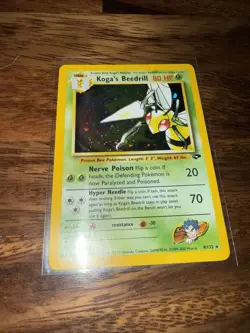 Pokemon TCG Koga's Beedrill Gym Challenge Holo Rare - Image 5