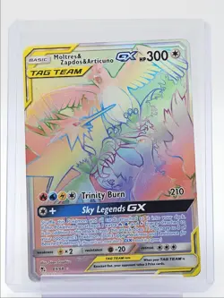 MOLTRES & ZAPDOS & ARTICUNO GX 2019 POKEMON SECRET HIDDEN FATES RARE 69/68 Q1882 - Image 1