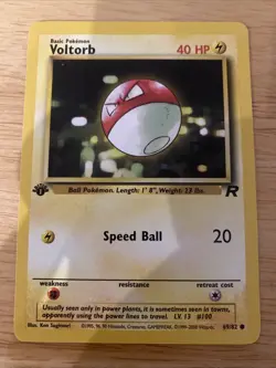 Voltorb 69/82 1st Edition Team Rocket Pokemon TCG - Image 1
