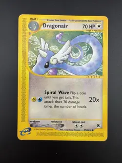 2002 Pokemon Expedition Dragonair 43/165 Rare E-Reader Vintage Non-Holo MP - Image 1