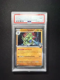 POKEMON TEAM ROCKET'S TYRANITAR RARE #096/182 EXCLUSIVE PSA 9 ENGLISH - Image 1
