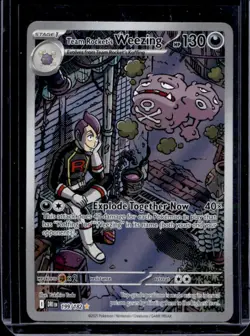2025 Pokemon Destined Rivals Team Rocket's Weezing #199/182 - Image 1