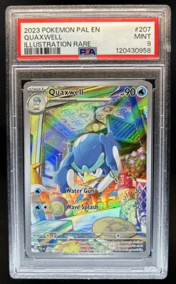 2023 Pokemon SV Paldea Evolved Quaxwell #207/193 PSA 9 - Image 1