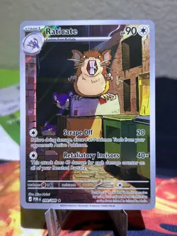 2026 Pokemon Perfect Order Raticate 99/88 Illustration Rare NM EN English - Image 1