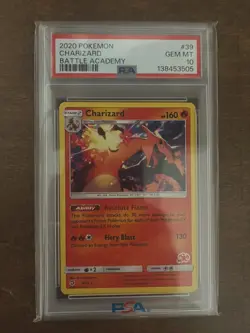 Pokemon PSA 10 GEM MT Charizard 3/70 Battle Academy #39 Stamped 2020 S#2794 - Image 1
