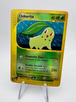 Chikorita Reverse Holo 99/165 Pokemon Expedition small imperfection - Image 3