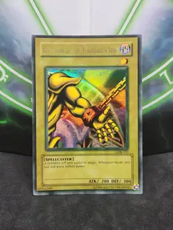 Yugioh Left Arm of the Forbidden One LOB-123 Wavy Ultra Rare Faded LP - Image 1