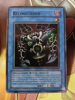 Yugioh Relinquished Super Rare DLG1-EN055 Lightly Played - Image 1