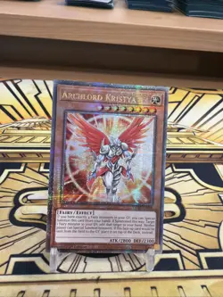 Yugioh Erzherrscher Kristya Quarter Century Secret Rare VASM-EN048 - Image 1