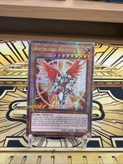 Yugioh Erzherrscher Kristya Quarter Century Secret Rare VASM-EN048 - Image 3