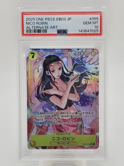 2025 One Piece JP EB03 Nico Robin Alternate Art PSA 10 - Image 1