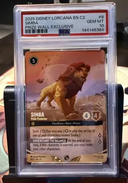 Disney Lorcana Challenge Simba Pride Protector Non Foil Promo | 🔥PSA 10🔥 - Image 1