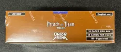 ENGLISH Union Arena UE10BT Attack on Titan Booster Box New Sealed 16 Packs - Image 2