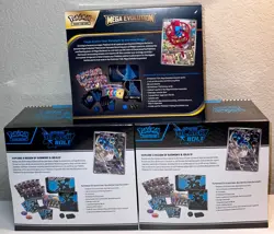 Pokemon TCG Mega Evolution Lucario Elite Trainer Box and Black Bolt ETB LOT OF 3 - Image 3