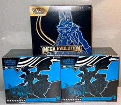 Pokemon TCG Mega Evolution Lucario Elite Trainer Box and Black Bolt ETB LOT OF 3 - Image 5