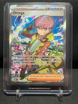 Ortega 219/197 Full Art Ultra Rare Holo Pokemon 2023 Obsidian Flames NM - Image 1