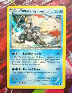 White Kyurem 21/124 Holo Rare Pokemon Fates Collide - Image 1