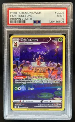 2023 Pokemon SWSH Crown Zenith Kricketune Galarian Gallery #GG02/GG70 PSA 9 - Image 1