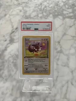 💎NEW CERT GEM💎 1st edition Eevee 1999 Pokemon Jungle Set 1st Ed - Image 1