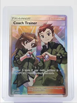 COACH TRAINER 2019 POKEMON SUN & MOON UNIFIED MINDS ULTRA RARE 233/236 Q1882 - Image 1