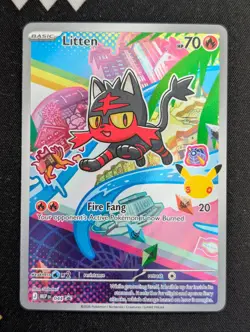 Litten - 044 ME: Mega Evolution Promo Pokemon NM Holo - Image 1