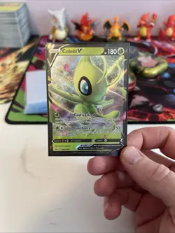 Celebi v 001/202 Sword & Shield Base Set Ultra Rare Pokemon TCG - Image 1