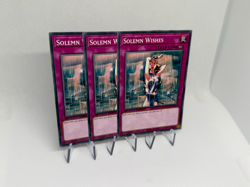 Solemn Wishes SBC1-ENH17 Playset x3 Common Speed Duel 1st Ed NM YuGiOh - Image 2