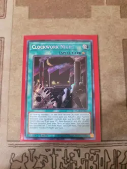 YUGIOH CLOCKWORK NIGHT BLCR-EN007 SECRET 1ST ED NM - Image 1