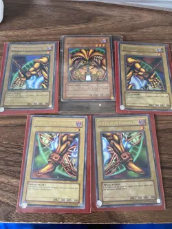 Yu-Gi-Oh Exodia Complete Set LOB 1st Edition (Head & Left Arm) Vintage 2002 - Image 1