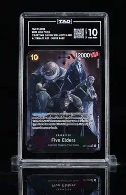 One Piece Five Elders Alt Art OP13-082 Carrying On His Will Foil TAG 10 - Image 1