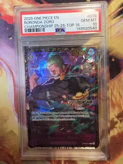 Roronoa Zoro Championship 25-26 Regional OP09-076 One Piece Promotion Cards Foil - Image 4