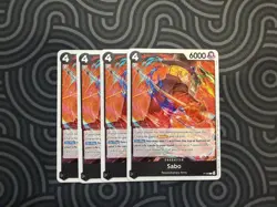 4x Sabo P-105 - One Piece TCG 2026 English Promo Playset Near Mint - Image 1