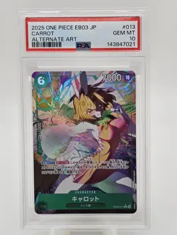 2025 One Piece JP EB03 Carrot Alternate Art PSA 10 - Image 1