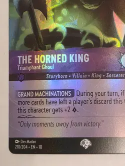 Disney Lorcana - The Horned King - Triumphant Ghoul 210/204 Whispers in the Well - Image 5