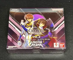 ENGLISH Union Arena UEX03BT Code Geass Vol.2 Booster Box New Sealed 16 Packs - Image 1
