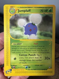 Pokemon TCG Jumpluff Aquapolis 17/147 Normal Card Re-Post - Image 1