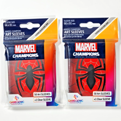 x2 Marvel Champions The Card Game Spider-Man Art Sleeves LCS LCG 51 Pack (102) - Image 1