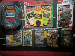 Sealed Pokemon Burning Shadows Evolving Skies Cosmic Eclipse Tin Pack Card Lot - Image 1