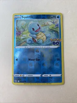 💧Squirtle 015/078 Pokemon GO 2022 Reverse Holo Card - NM - Image 1